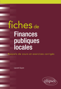 Fiches de Finances publiques locales - Guyon Laurent