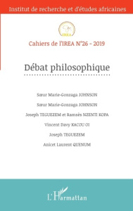 Cahiers de l'IREA N° 26/2019 : Débat philosophique