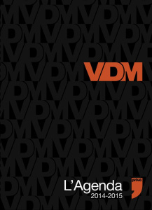 L'agenda VDM . Edition 2014-2015 - Guedj Didier ; Passaglia Guillaume ; Valette Maxim
