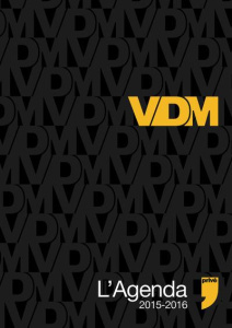 L'agenda VDM 2015-2016 - Valette Maxime ; Passaglia Guillaume ; Guedj Didie