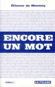 Encore un mot - Montety Etienne de