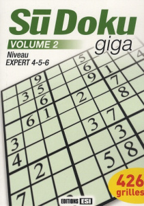 SuDoku giga. Tome 2, Niveau Expert 4-5-6 - BROZINSKA ANASTAS.