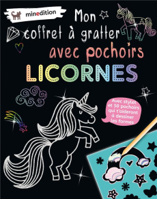 Mon coffret à gratter avec pochoirs licornes - Duddek Maike ; Duteil Julie