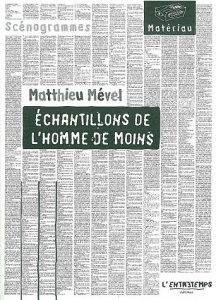 Echantillons de l'homme de moins - Mével Matthieu