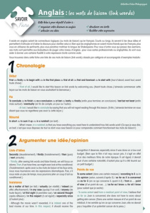 Anglais, les mots de liaison - Fauveau Nathalie