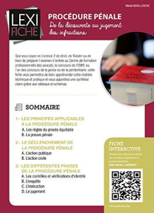 Procédure pénale. De la découverte au jugement des infractions - Benillouche Mikaël