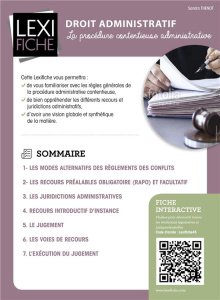 Droit administratif. Procédure administrative contentieuse - Thenot Sandra