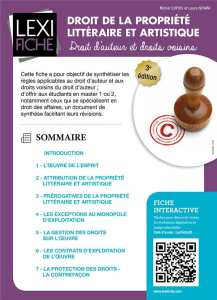 Droit de la propriété littéraire et artistique. Droit d'auteur et droits voisin, 3e édition - Dupuis Michel ; Nowak Laura