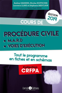 Cours de procédure civile et modes alternatifs de règlement des différends. Tout le programme en fic - Damiens Audrey ; Hoffschir Nicolas ; Llahi Laurenc
