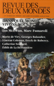 Revue des deux Mondes Septembre 2008 : Dans quel monde vivons-nous ? - COLLECTIF
