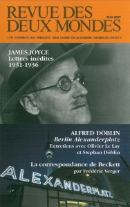 Revue des deux Mondes N° 5, Mai 2009 : James Joyce. Lettres inédites 1931-1936 - Cariguel Olivier ; Gillet Louis ; Rubercy Eryck de