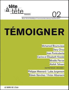 Tête-à-tête N° 2, Automne 2011 : Témoigner - Guilló Anna