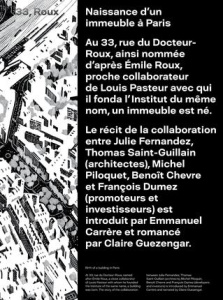 33, Roux, naissance d'un immeuble à Paris. Edition bilingue français-anglais - Guezengar Claire ; Carrère Emmanuel
