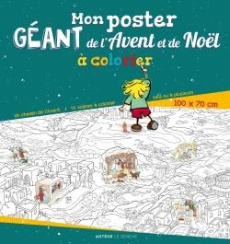 Mon poster géant de l'Avent et de Noël à colorier - Denel Régis