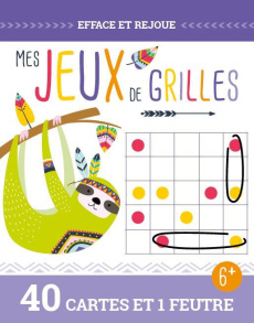 Mes jeux de grilles. 40 cartes et 1 feutre - COLLECTIF