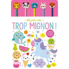 Trop mignon ! 5 crayons de couleur et leurs gommes toutes douces ! - LANE CHARLIE