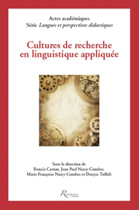 Cultures de recherche en linguistique appliquée - Carton Francis ; Narcy-Combes Jean-Paul ; Narcy-Co