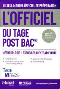 L'officiel du TAGE Post BAC. Manuel officiel de préparation au test - Leblé Thomas ; Pannetier François