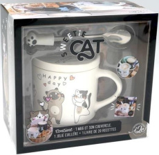 Sweetie cat. Coffret avec 1 mug, son couvercle et 1 jolie cuillère patte de chat - Bogdan Elena ; Desgages Aurélie