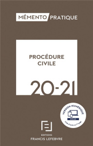 Procédure civile. Edition 2020-2021 - REDACTION FRANCIS LE