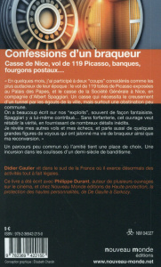 Confessions d'un braqueur - Caulier Didier ; Durant Philippe