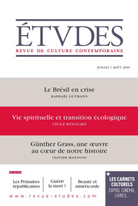 Etudes N° 4229, juillet-août 2016 - Euvé François