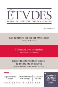 Etudes N° 4232, novembre 2016 - Euvé François