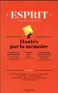 Esprit N° 438, octobre 2017 : Hantés par la mémoire - Bujon Anne-Lorraine