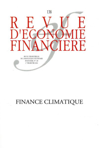 Revue d'économie financière N° 138, 2e trimestre 2020 : Finance climatique - COLLECTIF