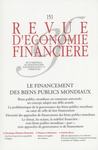 Revue d'économie financière N° 151, 3e trimestre 2023 : Le financement des biens publics mondiaux - CARNEY/CABRILLAC