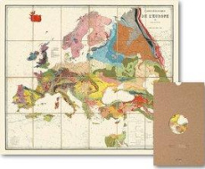 CARTE CARTE GEOLOGIQUE DE L'EUROPE - GEOGRAPHIE NOSTALGIQU - DUMONT ANDRE HUBERT