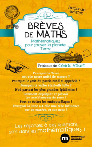 Brèves de maths. Mathématiques de la planète Terre, 2e édition - Andler Martin ; Bel Liliane ; Benzoni Sylvie ; Vil
