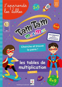 Tam Tam Multimax - Les tables de multiplication - niv 2 - Cherche et Trouve la Paire ! - Costantini Frédérique