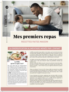 Mes premiers repas. Recettes faites maison - COLLECTIF