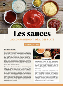Les sauces. Pour des plats savoureux - COLLECTIF