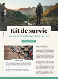 Kit de survie. Pour randonnée en pleine nature - COLLECTIF