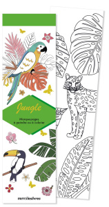 Jungle. 50 marque-pages à peindre ou à colorier - COLLECTIF