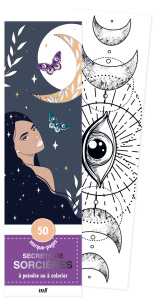 Secrets de sorcières. 50 marque-pages à peindre ou à colorier - COLLECTIF