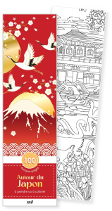 Autour du Japon. 100 marque-pages à peindre ou à colorier, Edition de luxe - COLLECTIF
