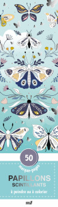 Papillons scintillants. 50 marque-pages à peindre ou à colorier - COLLECTIF