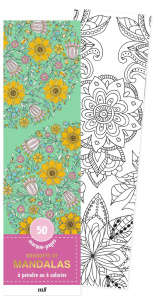 Bouquets de mandalas. 50 marque-pages à peindre ou à colorier - COLLECTIF