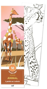 Monde animal. 50 marque-pages à peindre ou à colorier - COLLECTIF