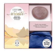 Coffret Ma petite pierre de sérénité. Méditation, lâcher-prise, apaisement. Avec 1 quartz rose et so