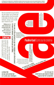 Ecrits sur le cinéma - Kael Pauline ; Lenoir Aurélia ; Aronson Philippe ;