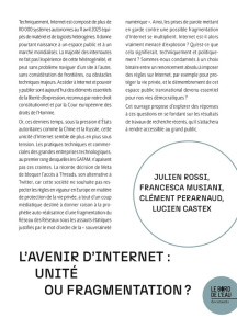 L'avenir d'internet : unité ou fragmentation ? - Perarnaud Clément ; Rossi Julien ; Musiani Frances