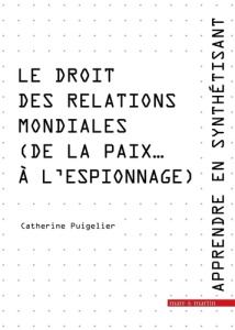 Apprendre en synthétisant. Tome 6, Le droit des relations mondiales (de la paix... à l'espionnage) - Puigelier Catherine