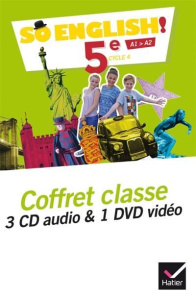 So English! 5e A1>A2. Coffret classe, Edition 2017, 1 DVD 3 CD AUDIO - Ledru-Germain Evelyne