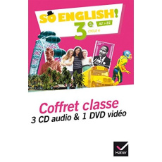 So English! 3e A2>B1. Coffret classe, Edition 2017, 1 DVD 3 CD AUDIO - Ledru-Germain Evelyne