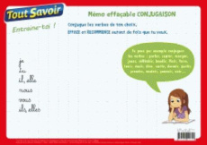 Memo effaçable conjugaison CP-CE1-CE2