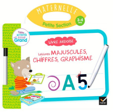 Livre ardoise Lettres majuscules, chiffres, graphisme Maternelle petite section. Avec un feutre - Van Tilbeurgh Marie-Hélène